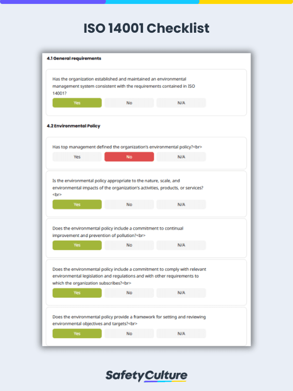 ISO 14001 Checklist