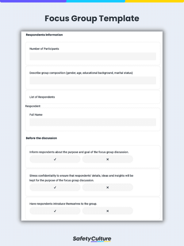 Sample focus group discussions and in-depth interview questions