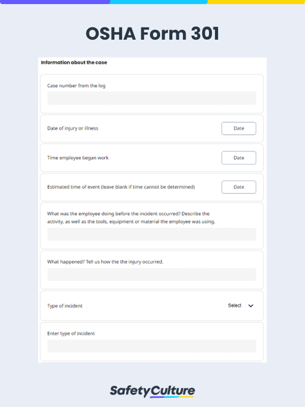OSHA form 301