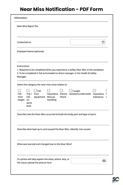 near miss notification pdf form