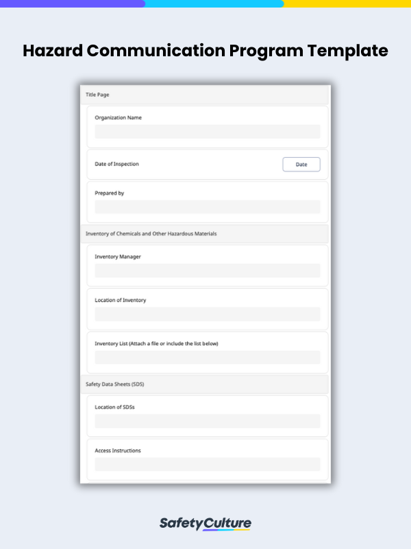 Hazard Communication Program Template