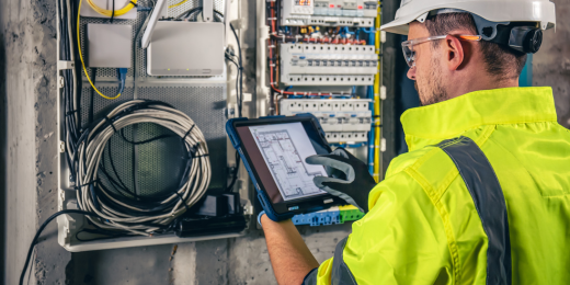 A specialized safety inspector doing electrical risk assessment to ensure the electrical safety in their business operations