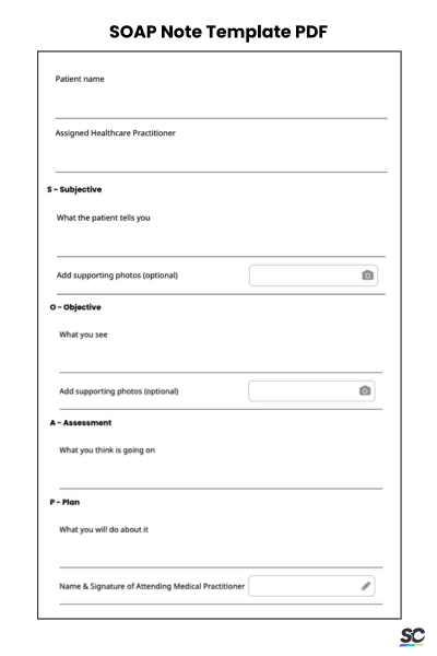 SOAP Note Template PDF