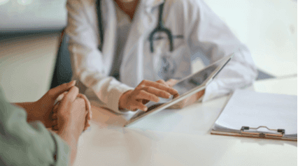 doctor showing a patient some information on a digital tablet|HIPAA compliance form template|HIPAA Privacy Risk Analysis Checklist Template|HIPAA Annual Risk Analysis Checklist|HIPAA RIsk Assessment Template|HIPAA - 45 CFR Part 164 Security & Privacy Assessment Checklist|HIPAA Compliance Checklist