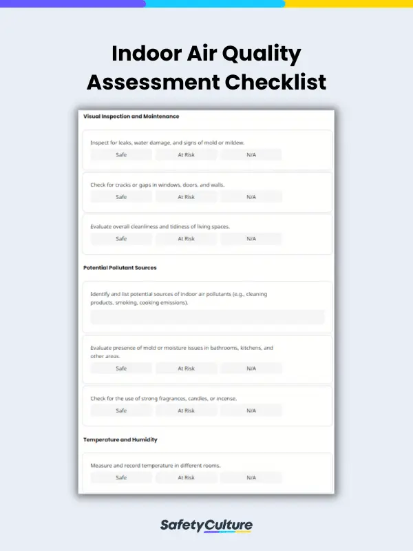 Indoor Air Quality Assessment Checklist