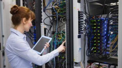woman performing server maintenance using a server maintenance checklist||Server Maintenance Checklist example