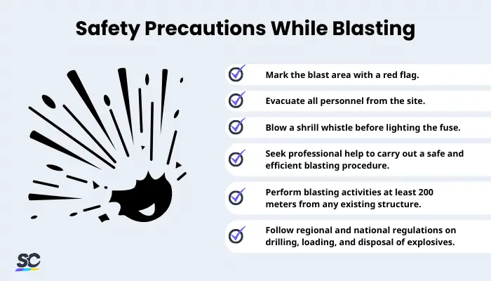 Safety Precautions While Blasting