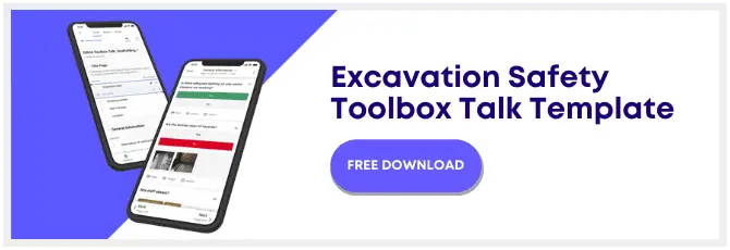 excavation safety toolbox talk template