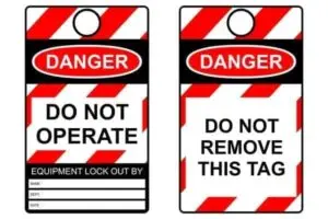 lockout tagout lockout tags