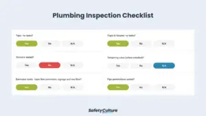 plumbing inspection checklist