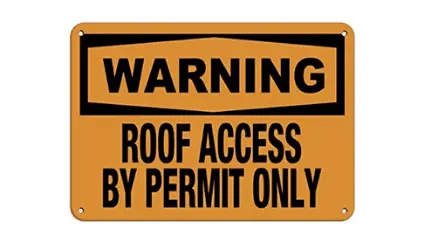 roof safety sign warning example from iauditor by safety culture