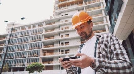 commissioned worker at work