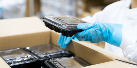 A worker doing packaging inspection