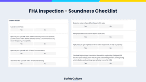 FHA inspection checklist for soundness of property