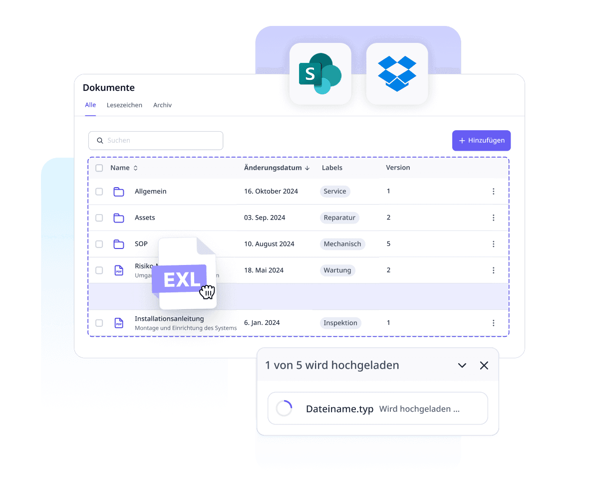 vereinfachte Dokumentverwaltung