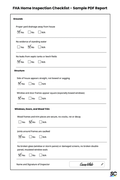 FHA-Home-Inspection-Checklist-Sample-PDF-Report