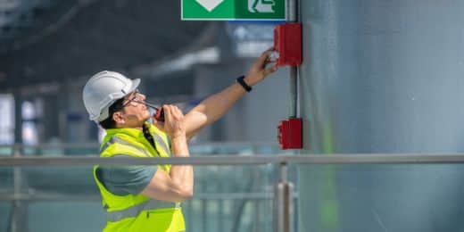 man acting based on what was on his emergency evacuation plan template|