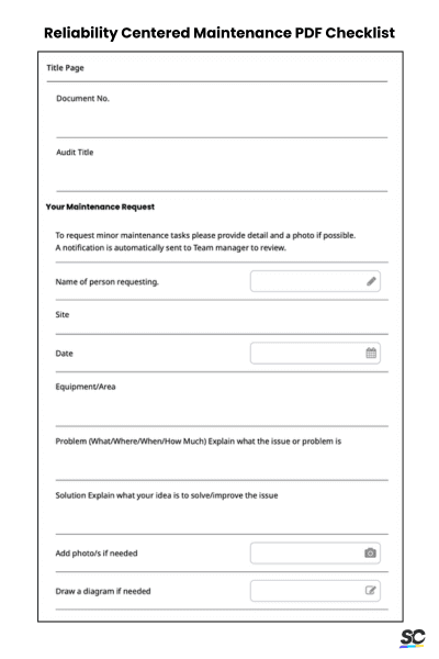 Reliability Centered Maintenance PDF Checklist