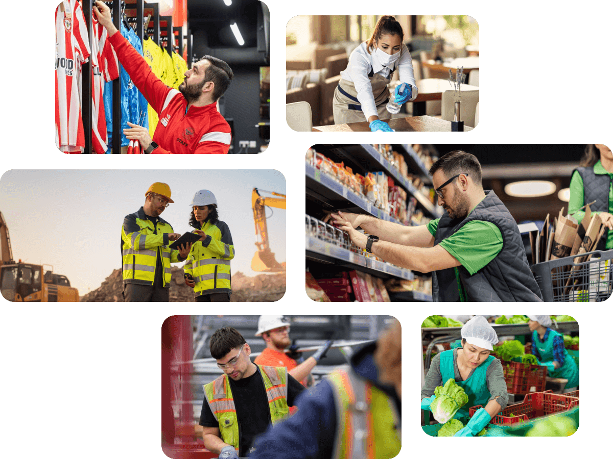 One platform that works for your industry - collage