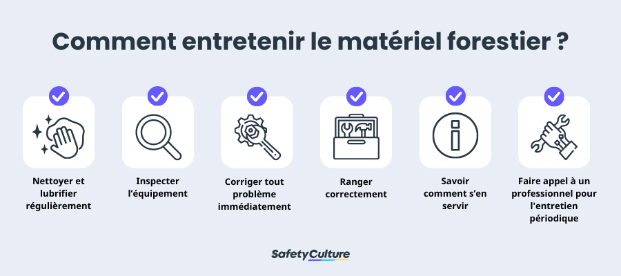Comment entretenir le matériel forestier