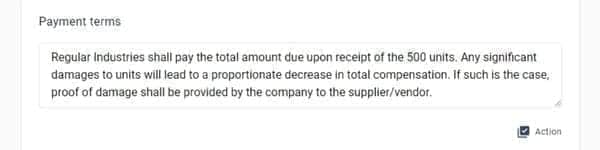 how to write RFQ sample step 7