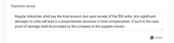 how to write RFQ sample step 7