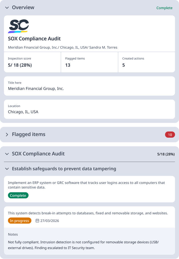 SOX Compliance Audit featured template image