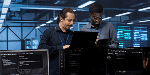 Technicians strengthening the organization's technology risk management