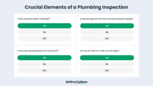crucial elements of a plumbing inspection
