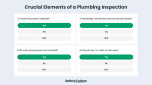 crucial elements of a plumbing inspection