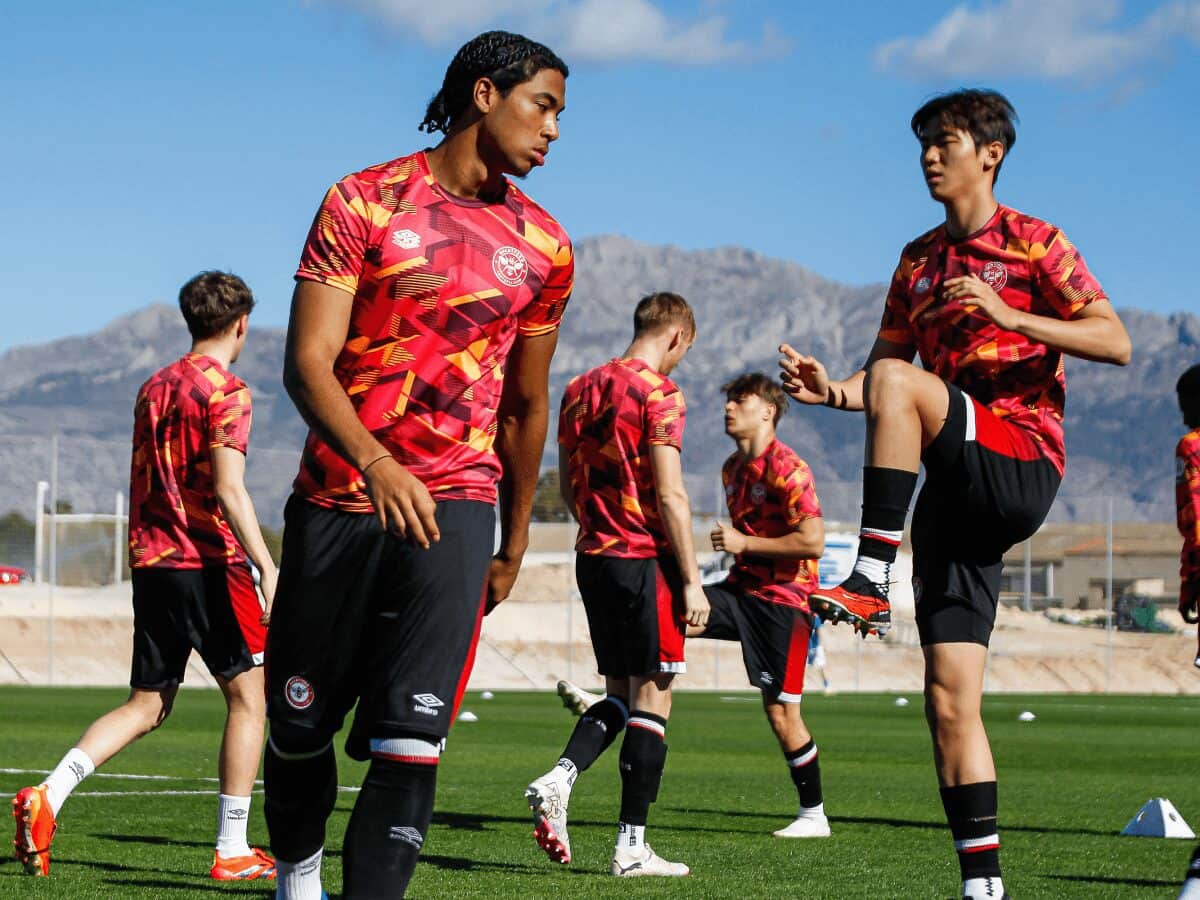 Brentford team training