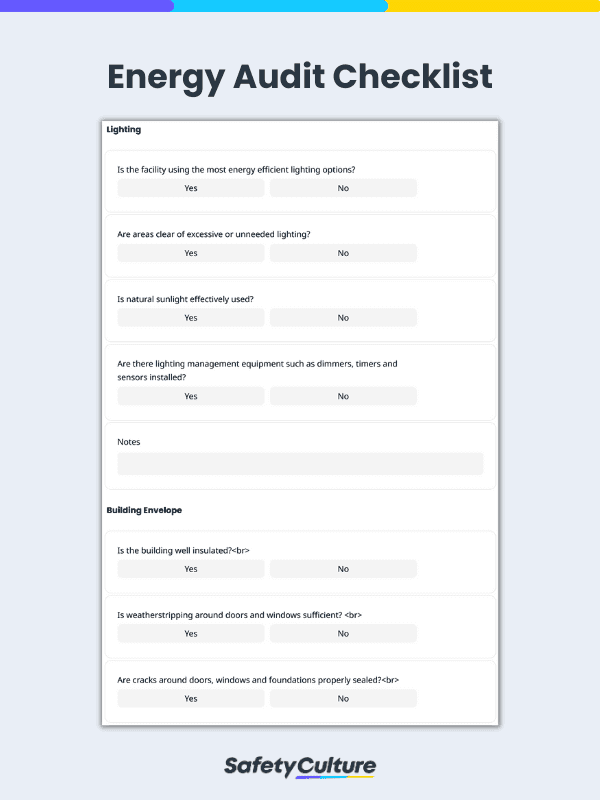 energy audit checklist