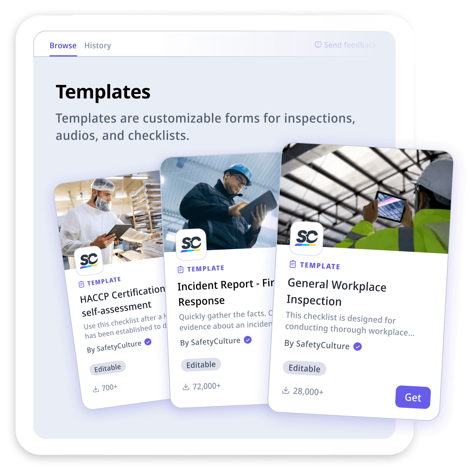 Content library templates