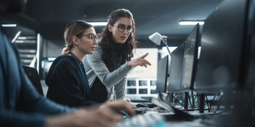 Two IT officers ensuring the effectiveness of their organization's privacy management