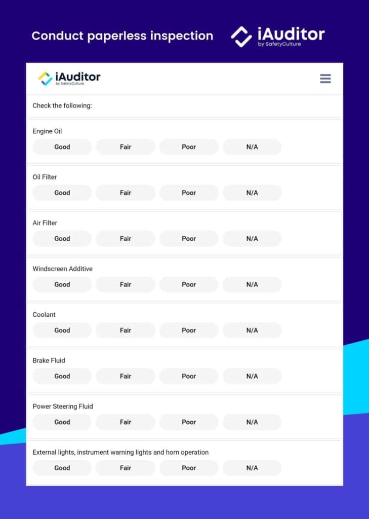 car service checklist