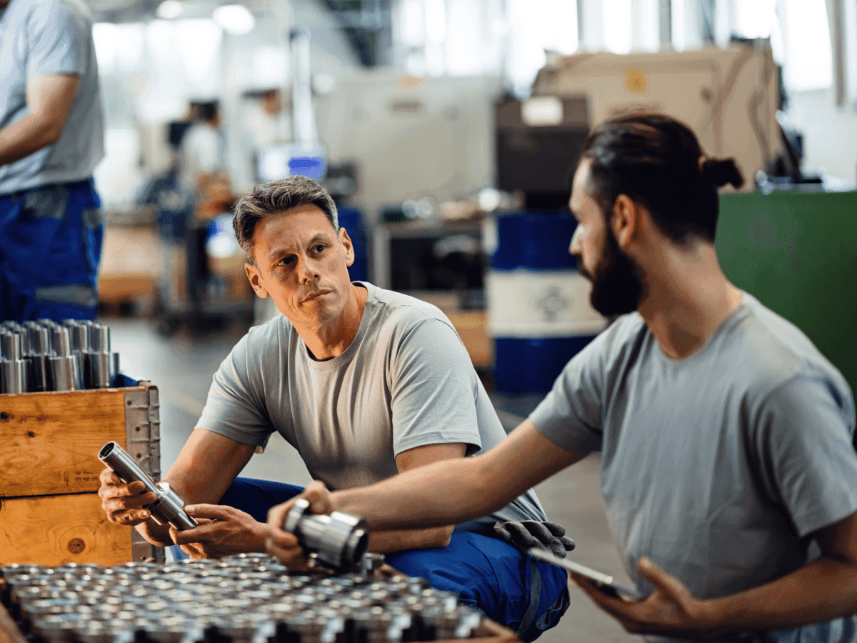 manufacturing workers teamwork