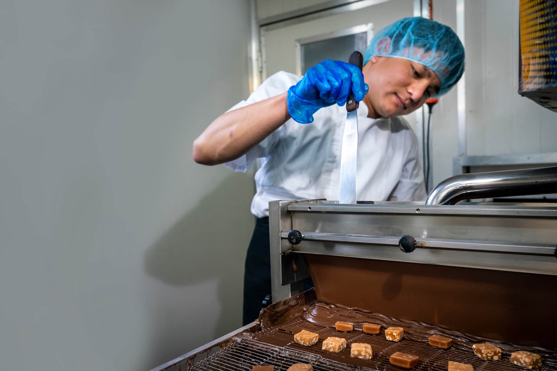 Davies Chocolates worker