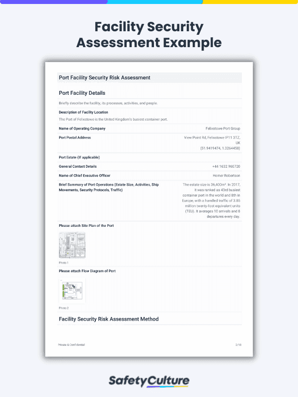 Facility Security Assessment Sample Report