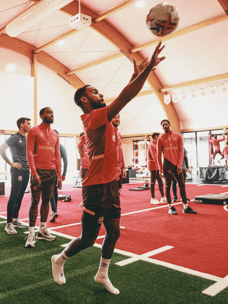 Brentford team training
