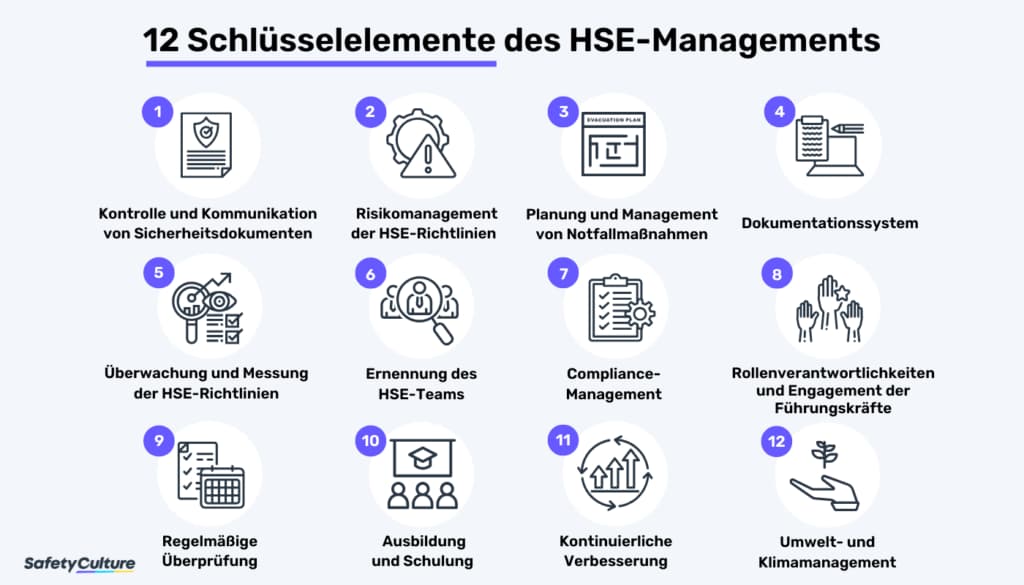12 Elemente des HSE Management Systems