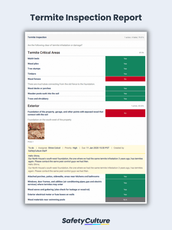 Termite Inspection Report