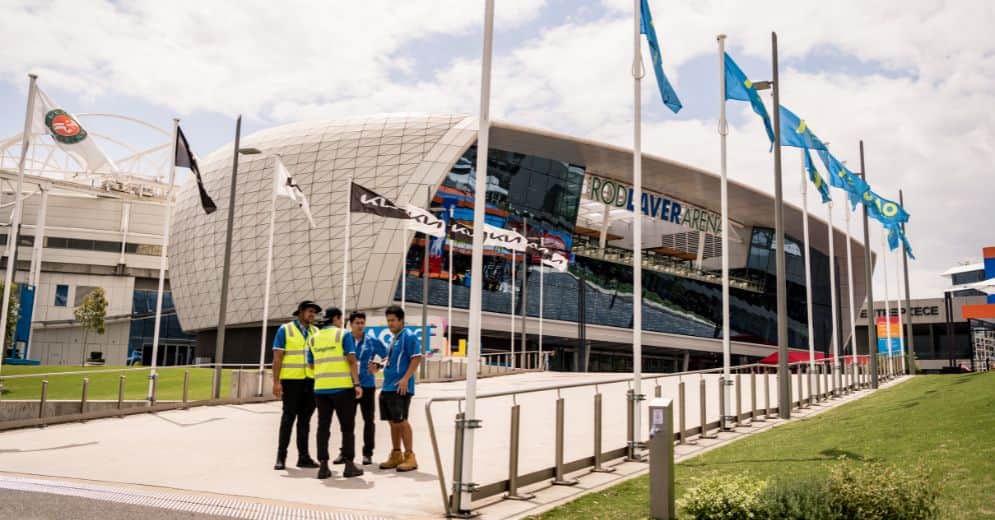 australia open workers using an digital environmental sustainability solution