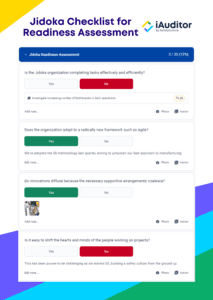 liste de contrôle jidoka lean pour l