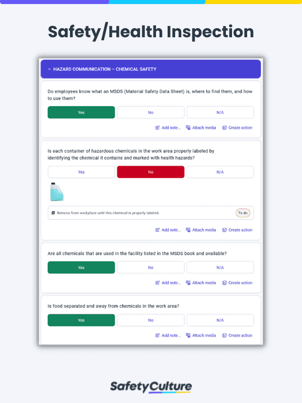 ehs compliance safety and health inspection