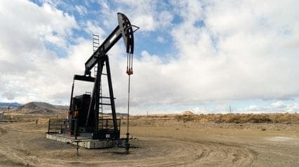 fracking equipment in display