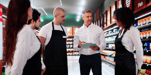 A store manager performing retail planning with the help of a software solution