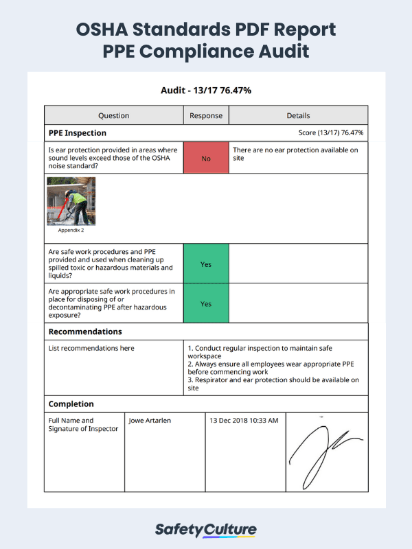 OSHA Standards PDF Report