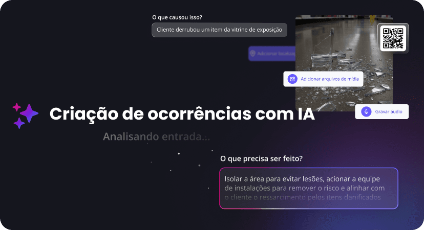 Criação de ocorrências com IA