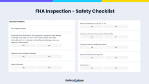 FHA inspection checklist for safety
