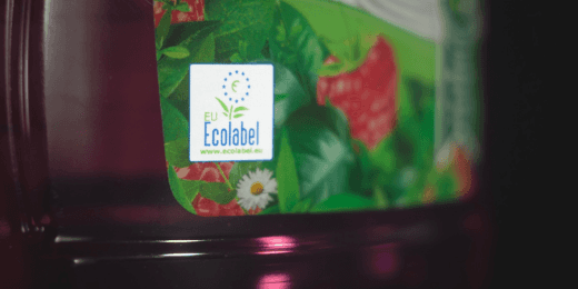 product with eu ecolabel shown